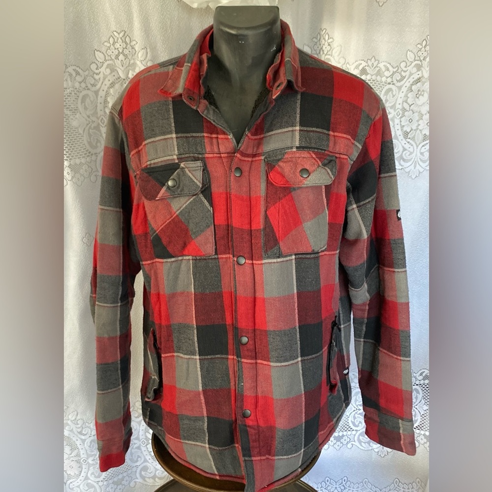 Vintage Woodland Flannel Quilt Lined Jacket